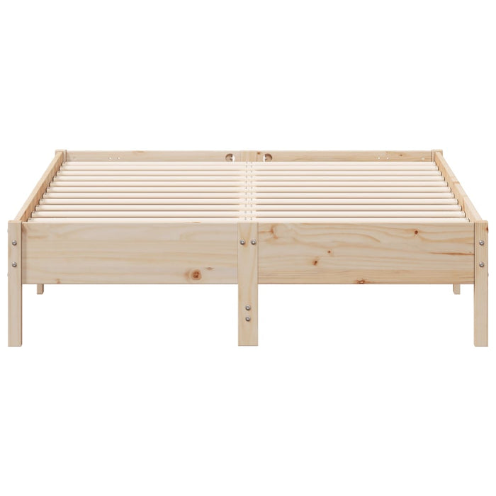 Bed Frame without Mattress 120x190 cm Small Double Solid Wood Pine