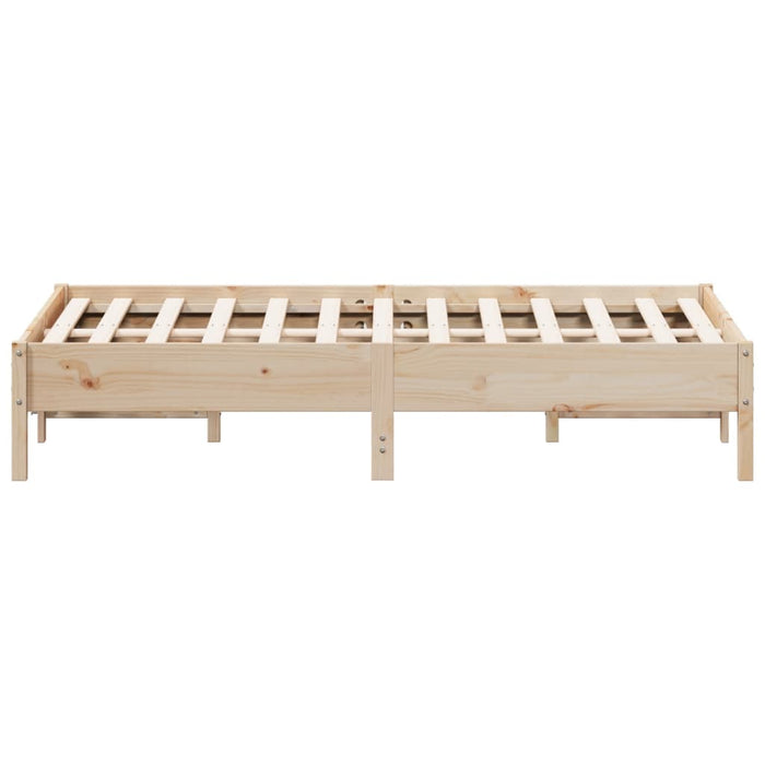 Bed Frame without Mattress 120x190 cm Small Double Solid Wood Pine