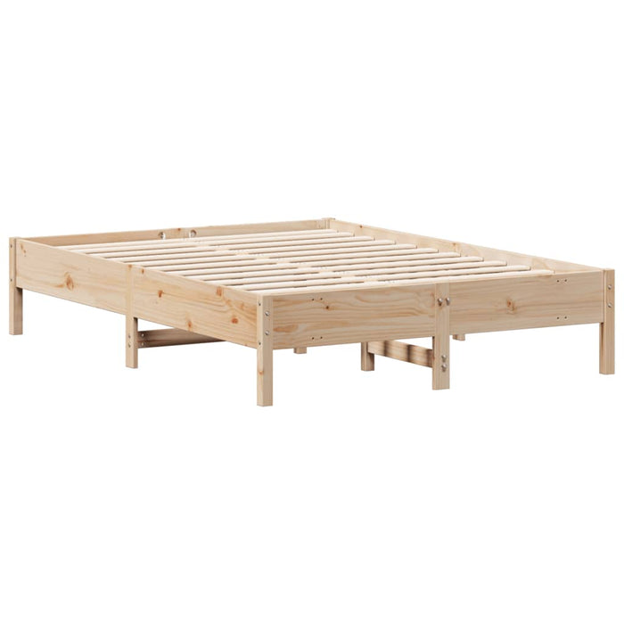 Bed Frame without Mattress 120x190 cm Small Double Solid Wood Pine