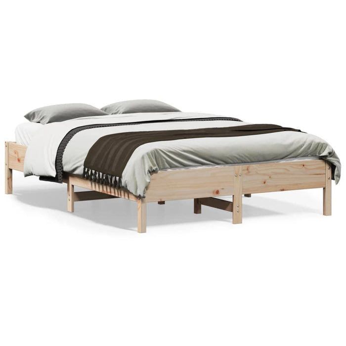 Bed Frame without Mattress 120x190 cm Small Double Solid Wood Pine