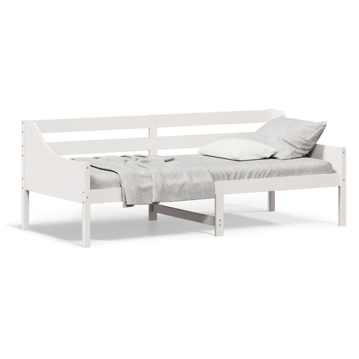 Day Bed without Mattress White 90x200 cm Solid Wood Pine