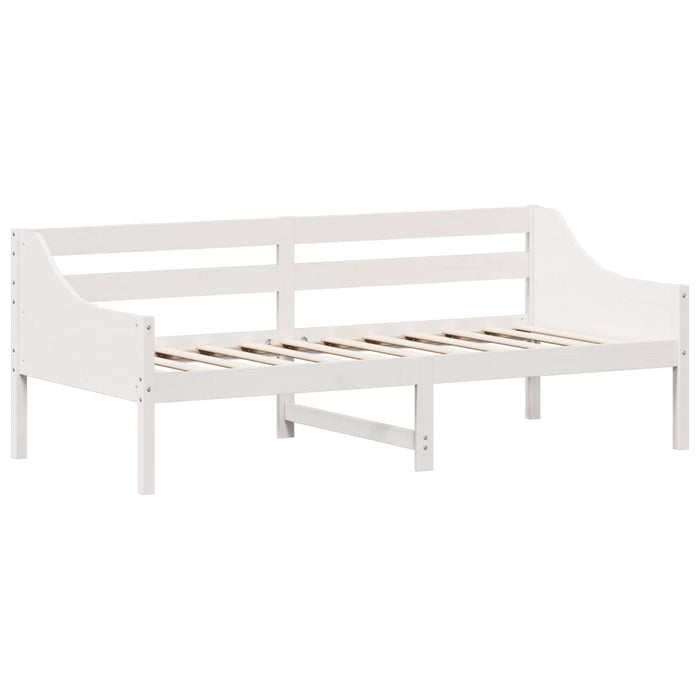 Day Bed without Mattress White 90x200 cm Solid Wood Pine