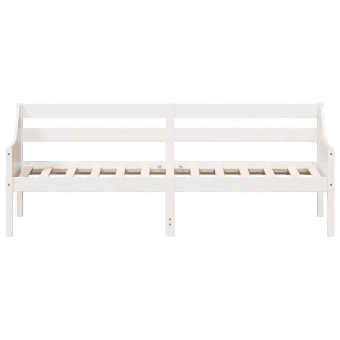 Day Bed without Mattress White 90x200 cm Solid Wood Pine