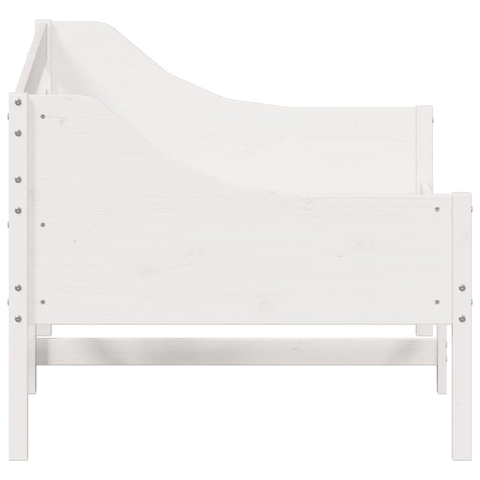 Day Bed without Mattress White 90x200 cm Solid Wood Pine