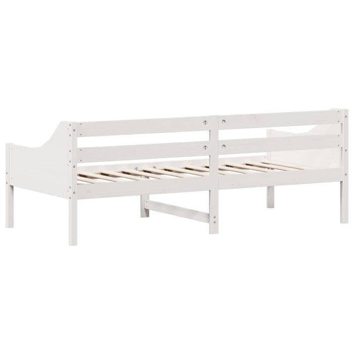 Day Bed without Mattress White 90x200 cm Solid Wood Pine