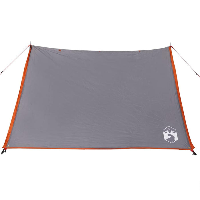 Camping Tent 2-Person Grey and Orange Waterproof