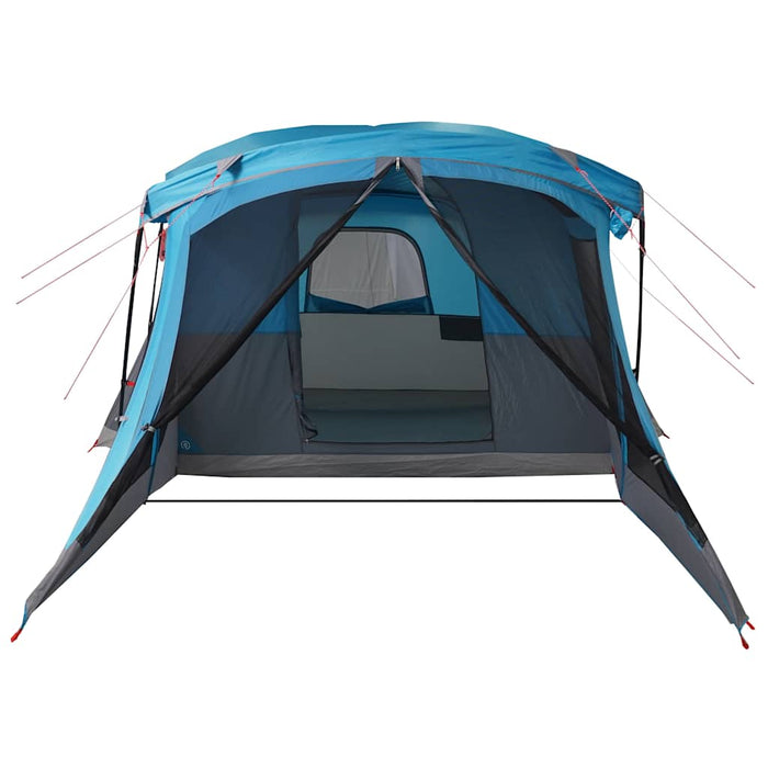 Camping Tent with Porch 4-Person Blue Waterproof