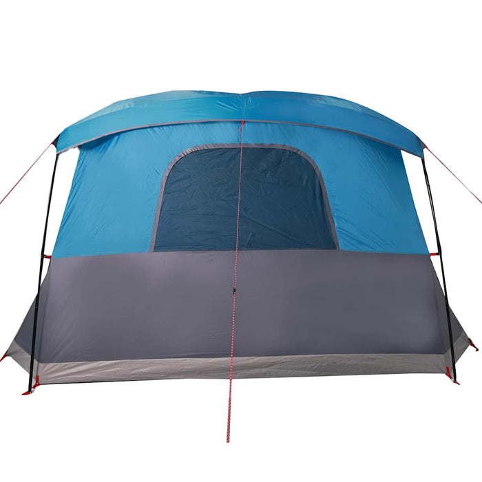 Camping Tent with Porch 4-Person Blue Waterproof