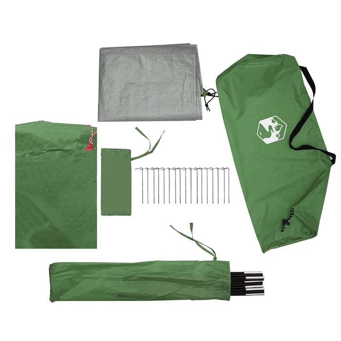 Family Tent Cabin 9-Person Green Waterproof