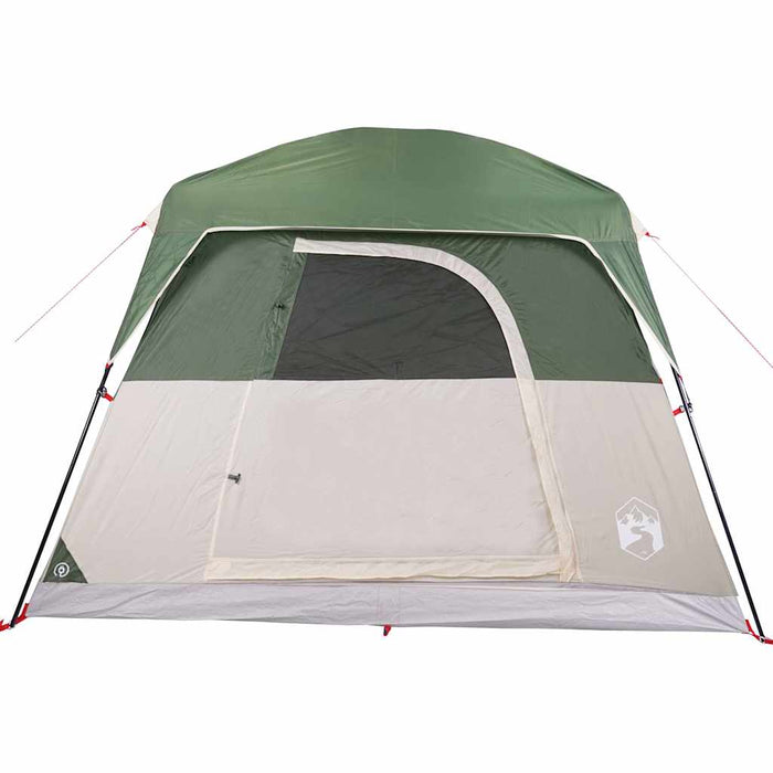 Camping Tent Cabin 4-Person Green Waterproof