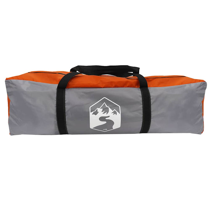 Family Tent Cabin 6-Person Orange Waterproof