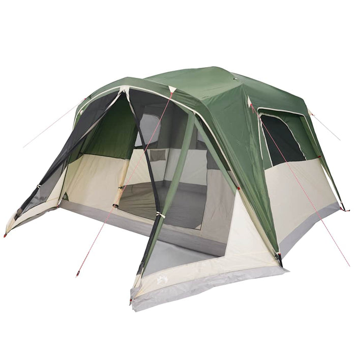 Family Tent with Porch 6-Person Green Waterproof