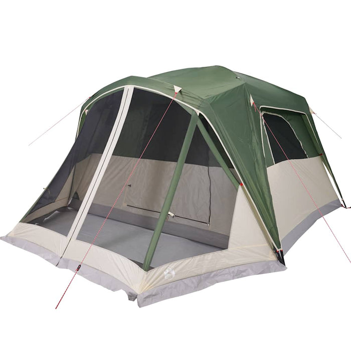 Family Tent with Porch 6-Person Green Waterproof