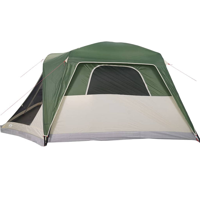 Family Tent with Porch 6-Person Green Waterproof