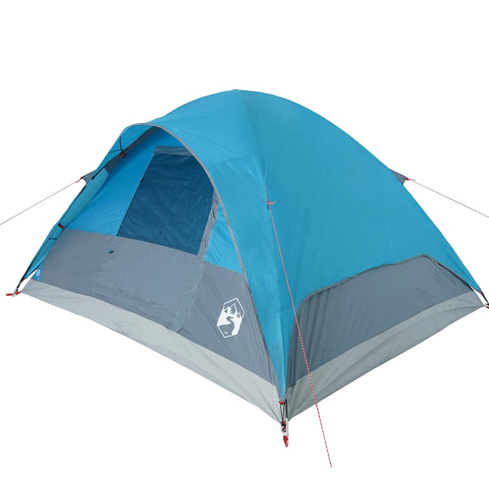 Family Tent Dome 6-Person Blue Waterproof