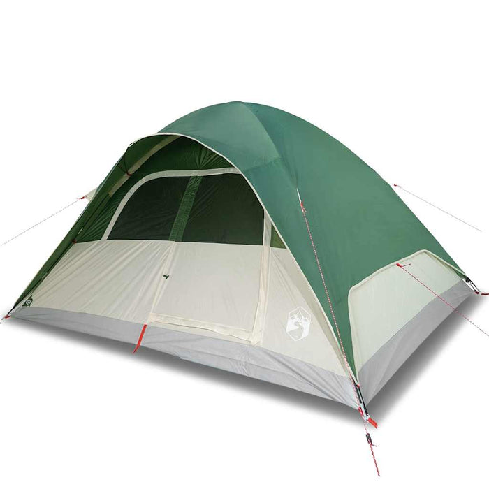 Family Tent Dome 6-Person Green Waterproof