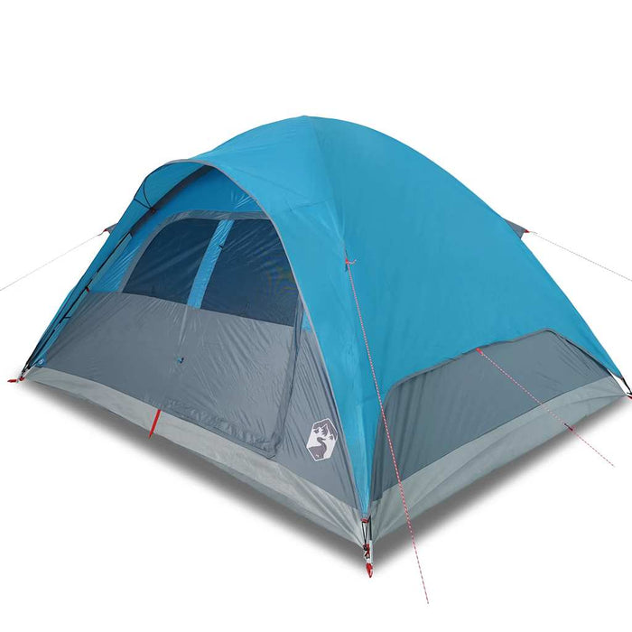 Family Tent Dome 6-Person Blue Waterproof