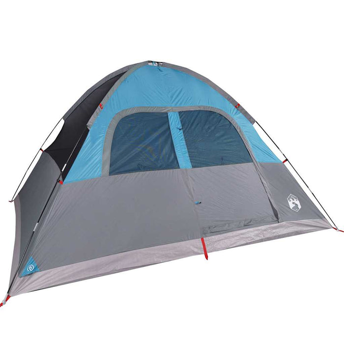 Family Tent Dome 6-Person Blue Waterproof