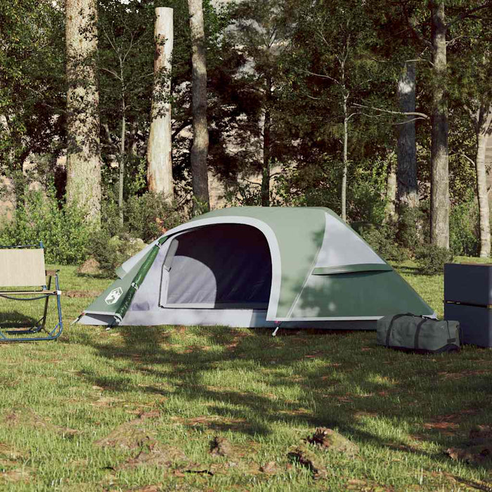 Camping Tent Dome 1-Person Green Waterproof