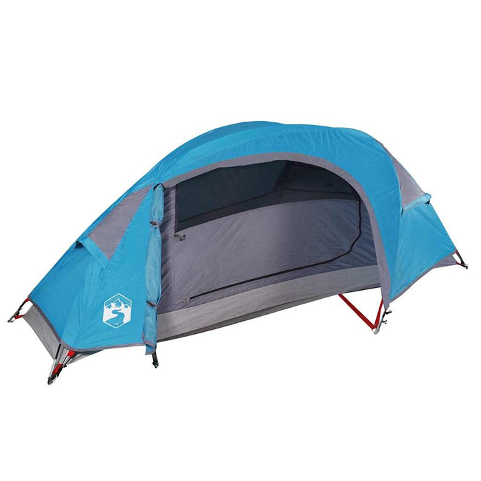 Camping Tent Dome 1-Person Blue Waterproof