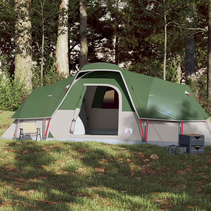 Family Tent Dome 11-Person Green Waterproof