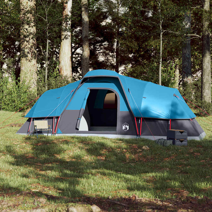 Family Tent Dome 11-Person Blue Waterproof