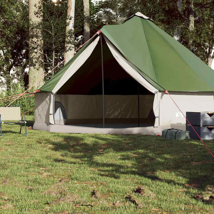 Family Tent Tipi 8-Person Green Waterproof