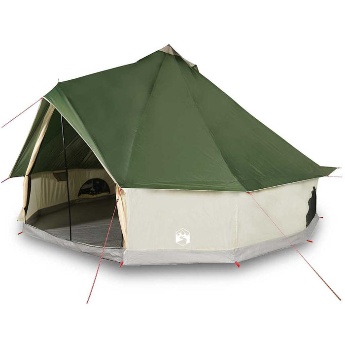 Family Tent Tipi 8-Person Green Waterproof