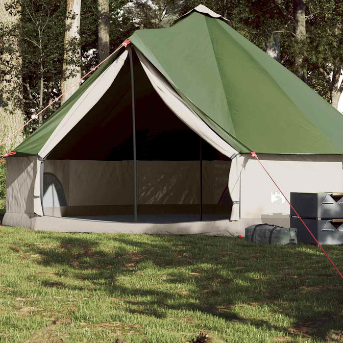 Family Tent Tipi 8-Person Green Waterproof