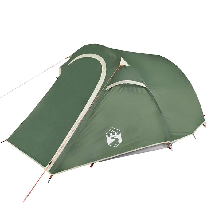 Camping Tent Tunnel 3-Person Green Waterproof