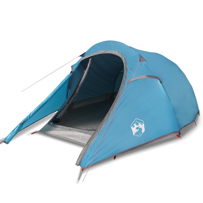 Camping Tent Tunnel 3-Person Blue Waterproof