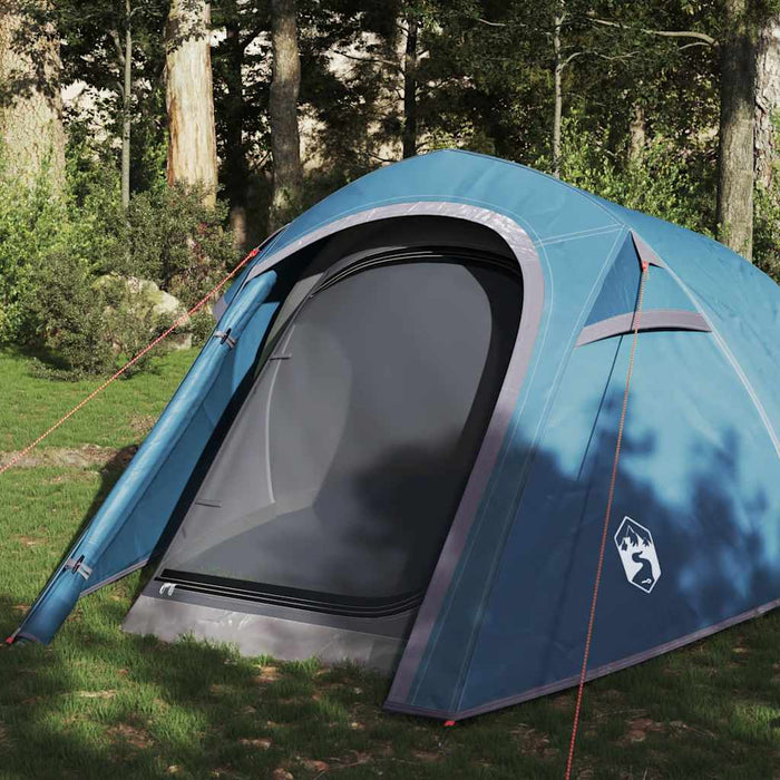 Camping Tent Tunnel 3-Person Blue Waterproof