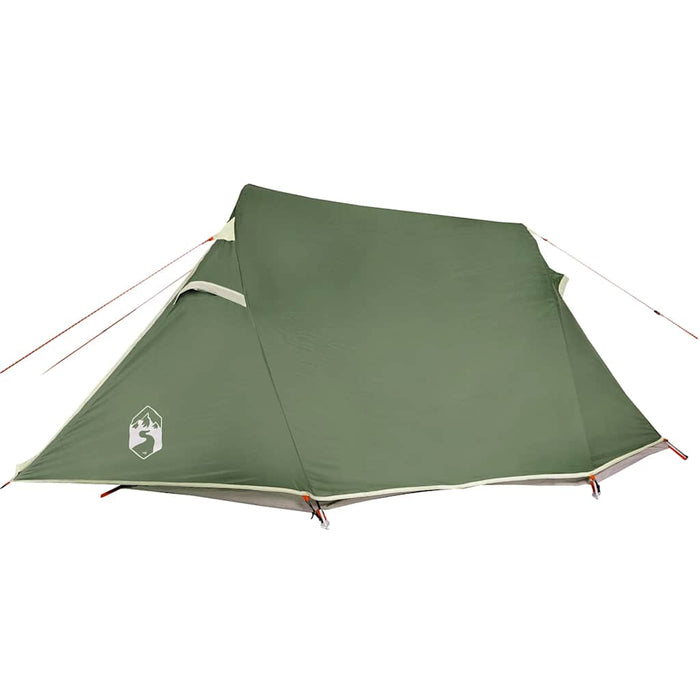 Camping Tent Tunnel 2-Person Green Waterproof