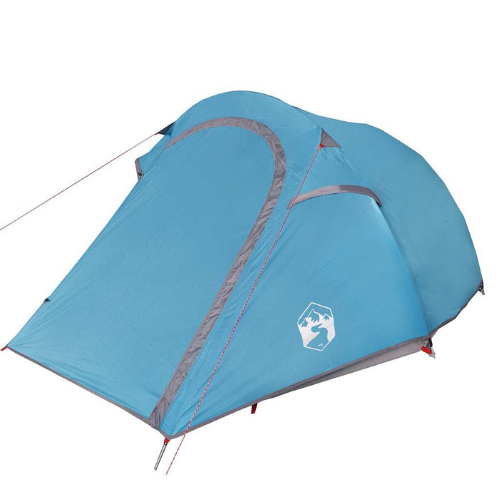 Camping Tent Tunnel 2-Person Blue Waterproof