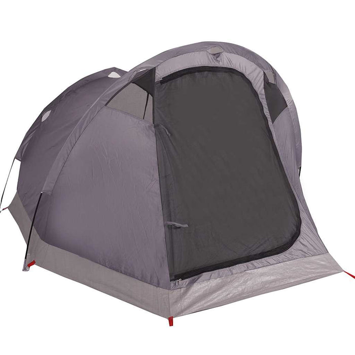 Camping Tent Tunnel 2-Person Grey and Orange Waterproof