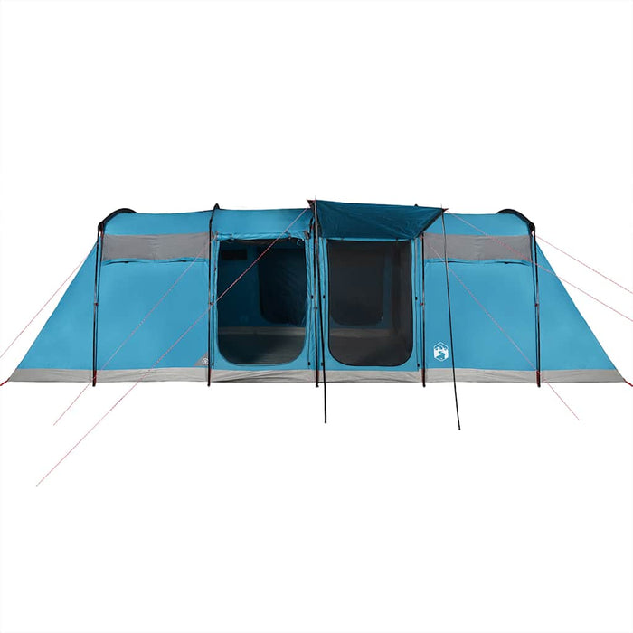 Family Tent Tunnel 8-Person Blue Waterproof