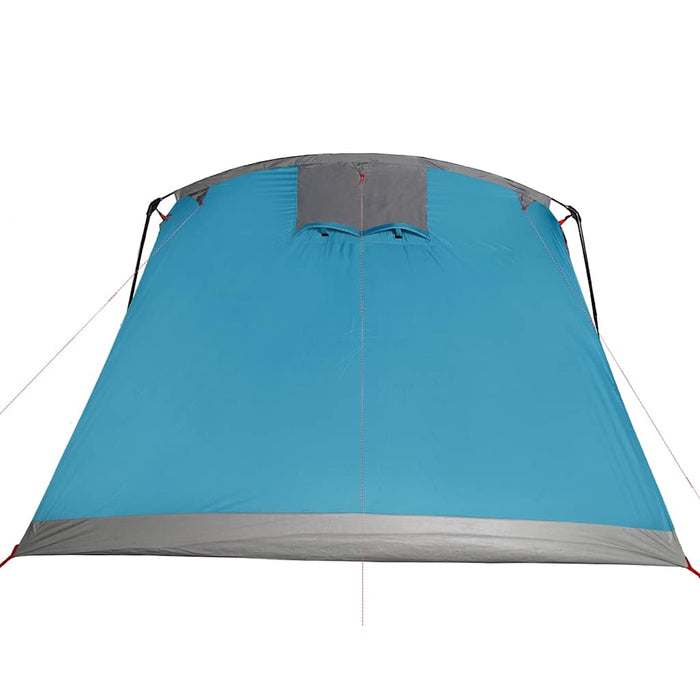 Family Tent Tunnel 8-Person Blue Waterproof