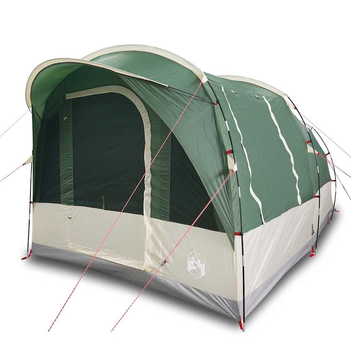 Camping Tent Tunnel 3-Person Green Waterproof