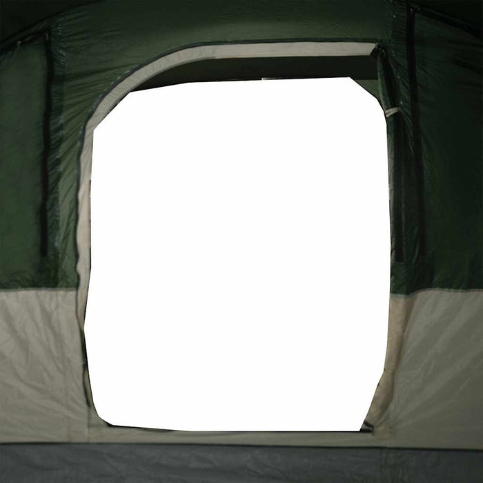 Family Tent Tunnel 7-Person Green Waterproof