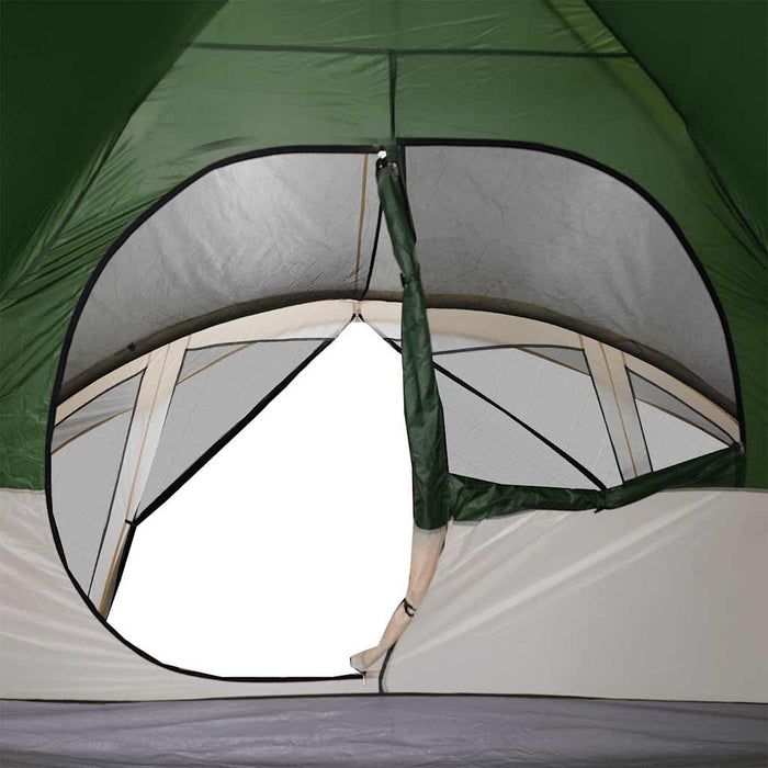 Family Tent Cabin 6-Person Green Waterproof