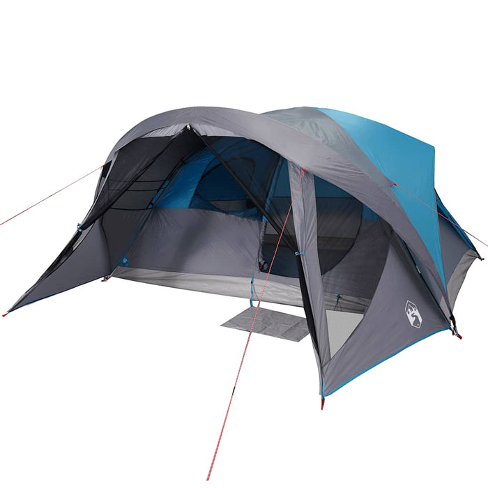 Family Tent Cabin 6-Person Blue Waterproof