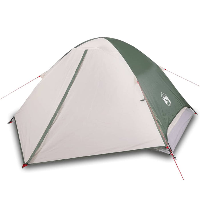 Camping Tent Dome 4-Person Green Waterproof