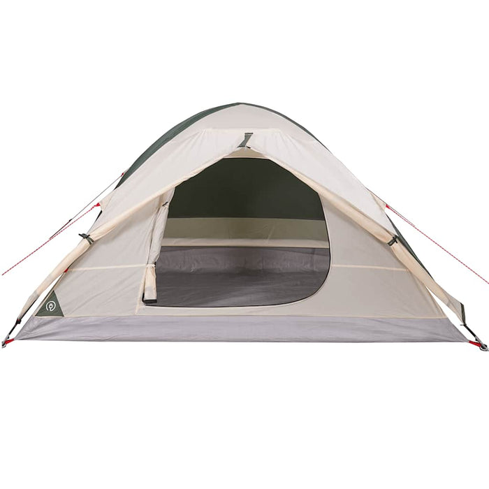 Camping Tent Dome 4-Person Green Waterproof