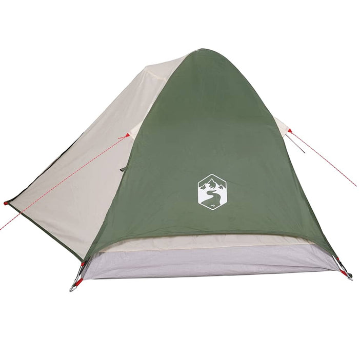 Camping Tent Dome 4-Person Green Waterproof