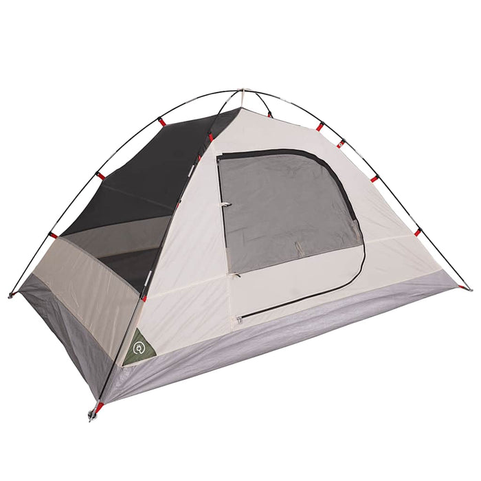 Camping Tent Dome 4-Person Green Waterproof