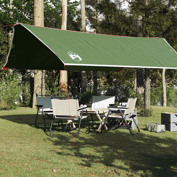 Camping Tarp Green 500x294 cm Waterproof