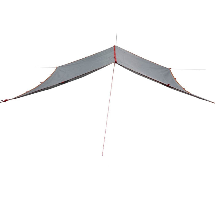 Camping Tarp Grey and Orange 500x294 cm Waterproof