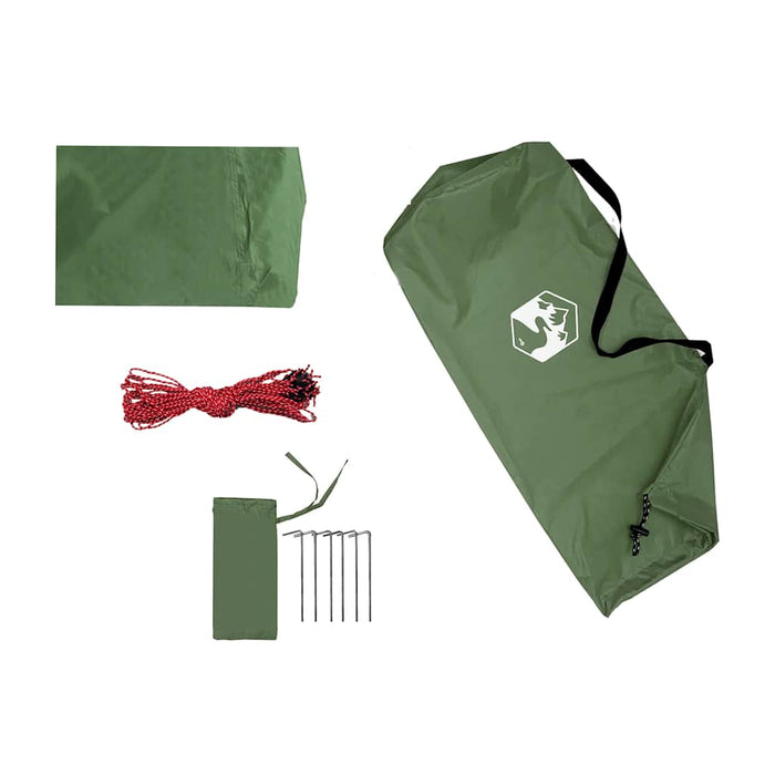 Camping Tarp Green 420x440 cm Waterproof