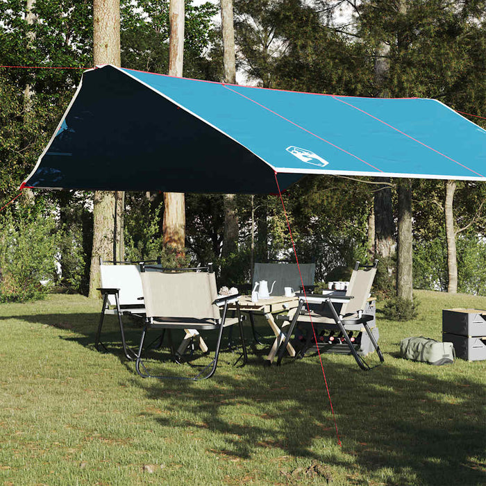 Camping Tarp Blue 420x440 cm Waterproof