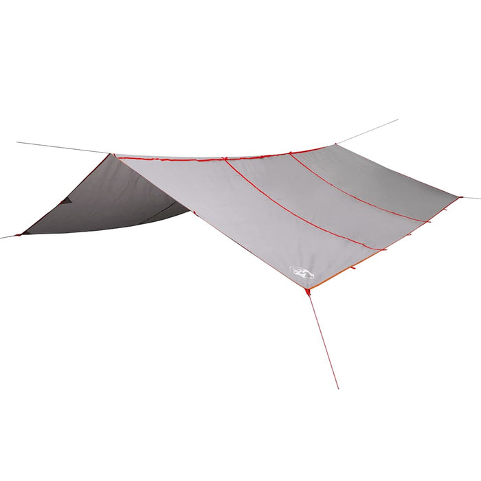 Camping Tarp Grey and Orange 420x440 cm Waterproof